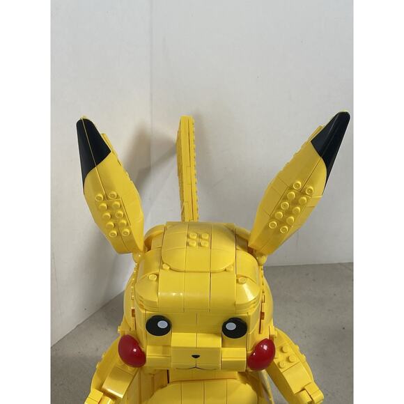 NEW Mega Construx FVK81 Pokemon Jumbo Pikachu Building Set  MEGA CONSTRUX Pokémon Jumbo Pikachu 13inch Building Blocks. Pose It. #FVK81